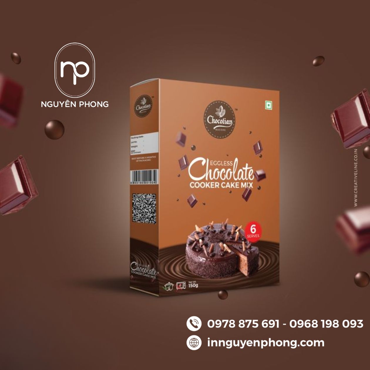 Mẫu hộp giấy đựng cacao

